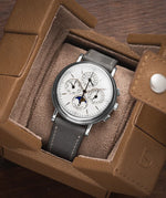 Light Grey Nubuck Slim Strap