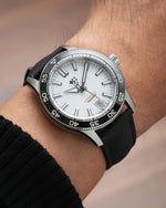 Black Rubberised Leather (Smooth) Signature Strap