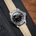 Cream Rubberised Leather (Togo) Signature Strap