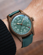 Hunter Green Rubberised Leather (Togo) Signature Strap