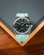 Mint Green Tissot PRX CTS Rubber Strap