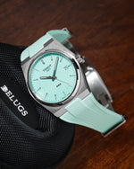 Mint Green Tissot PRX CTS Rubber Strap