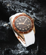 White CTS Rubber Strap for Tudor BB58