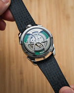 Black Curved CTS Rubber Strap for MB&F MAD1