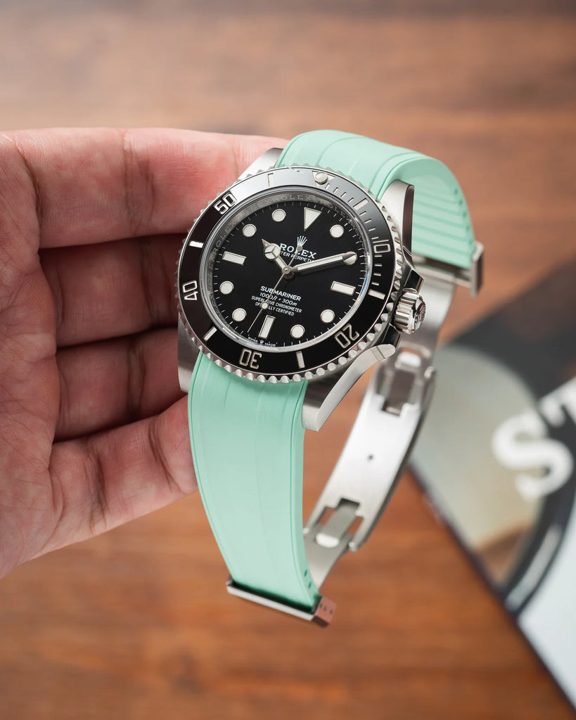 Mint Green CTS Rubber Strap for Rolex Submariner 41mm – Swiss Emporium
