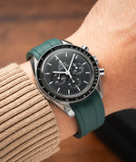 Emerald Green CTS Rubber Strap for Omega Speedmaster 42mm