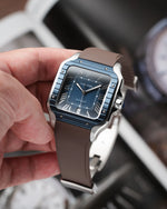 Brown CTS Rubber Strap for Cartier Santos