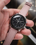 Dusty Pink Chevre Slim Strap