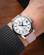 Dusty Pink Chevre Slim Strap
