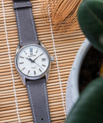 Light Grey Nubuck Slim Strap