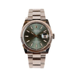Datejust 36 - Oystersteel and 18k White Gold "Mint Green"