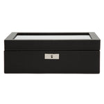 Wolf Roadster 8 Pc Watch Box Black