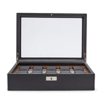 Wolf Roadster 10 Pc Watch Box Black