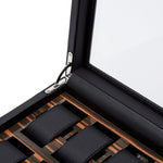 Wolf Roadster 10 Pc Watch Box Black