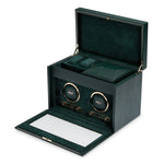 Wolf Brit Racing Green Double Watch Winder