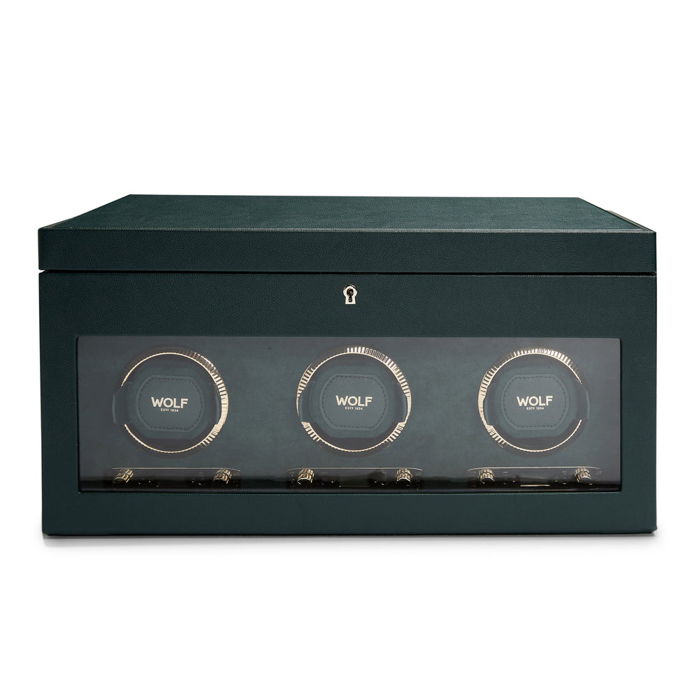 Brit Racing Green Triple Watch Winder