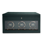 Wolf Brit Racing Green Triple Watch Winder