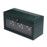Wolf Brit Racing Green Triple Watch Winder