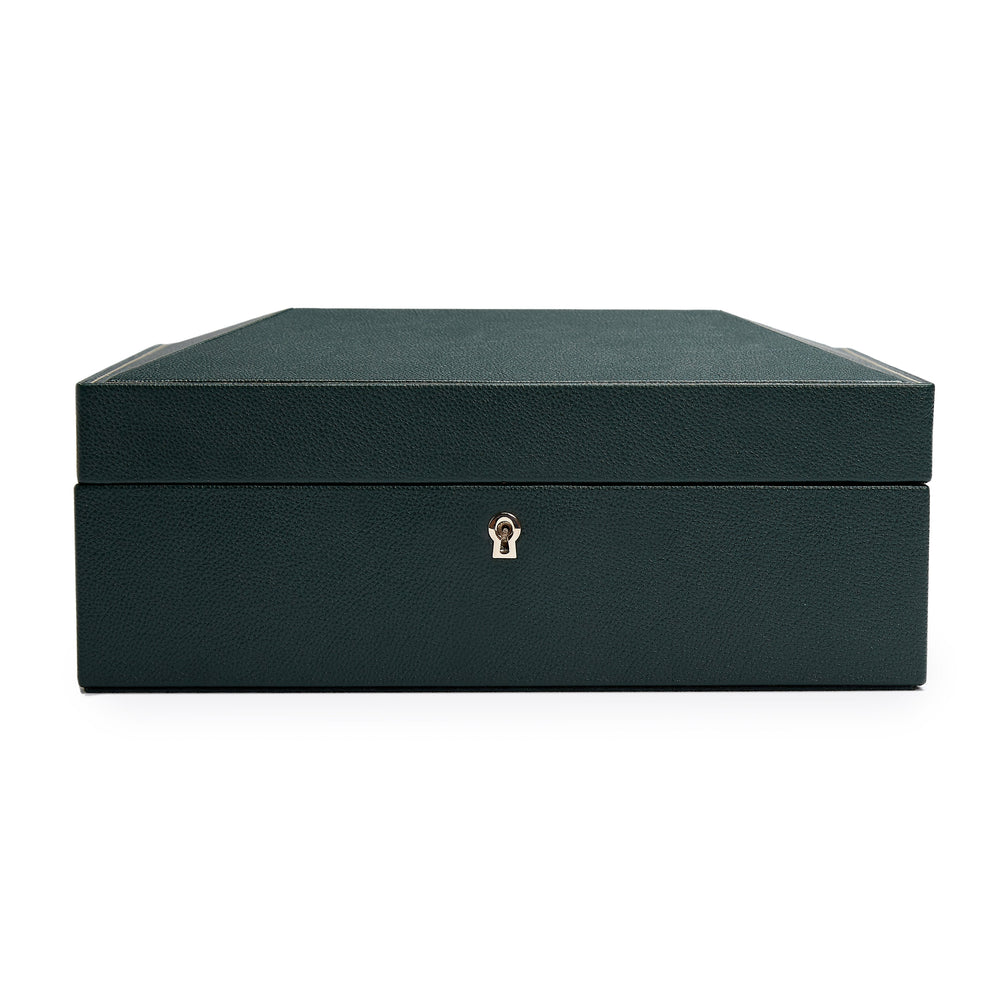 British Racing Green 8 Pc Watch Box