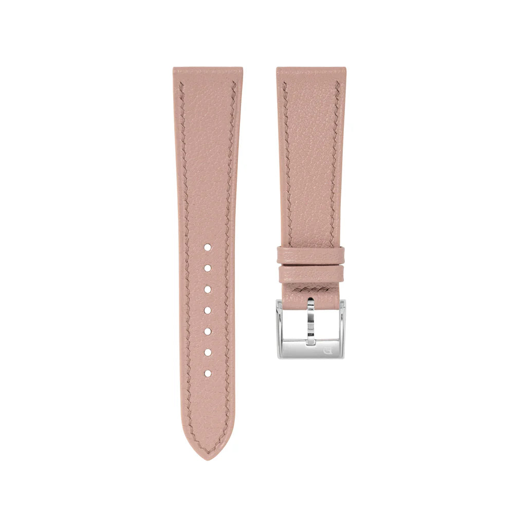 Dusty Pink Chevre Slim Strap
