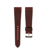 Maroon Crazy Horse Side-Stitch Strap