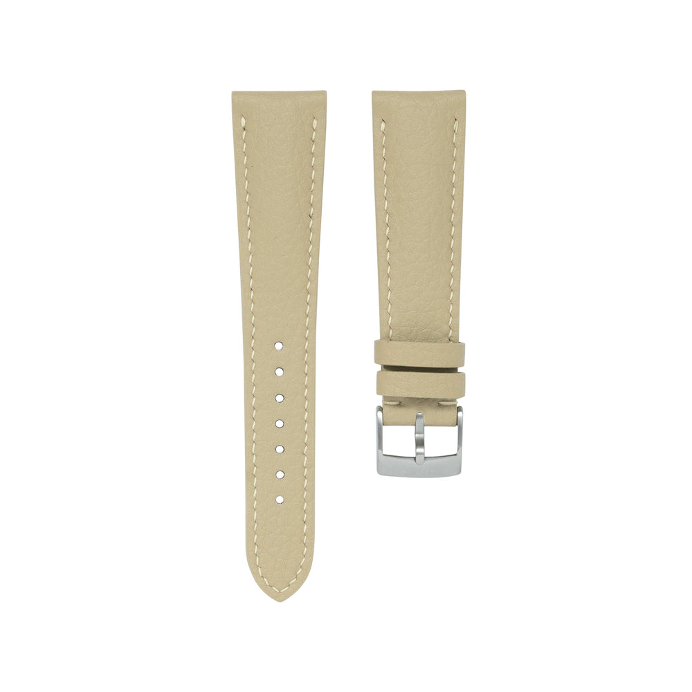 Cream Rubberised Leather (Togo) Signature Strap
