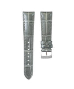 Glossy Grey Crocodile Signature Strap