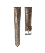 Glossy Taupe Brown Crocodile Signature (Curved) Strap