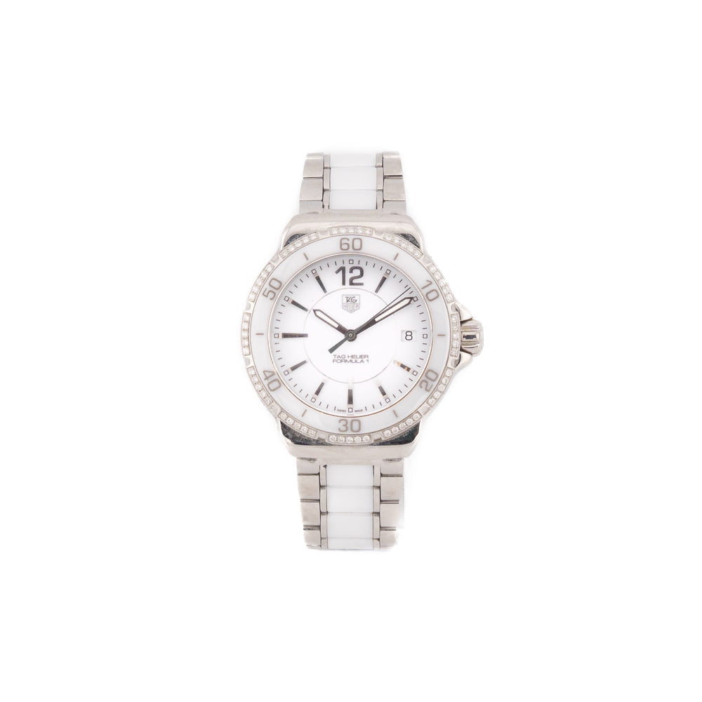 TAG Heuer Formula 1 - White Ceramic with Diamonds - 2010 - Swiss Emporium