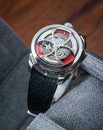 Black Curved CTS Rubber Strap for MB&F MAD1