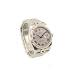 Datejust 36 - Oystersteel and 18k White Gold "Silver Roman" Dial - 2005