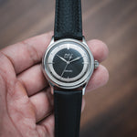 Black Rubberised Leather (Togo) Signature Strap