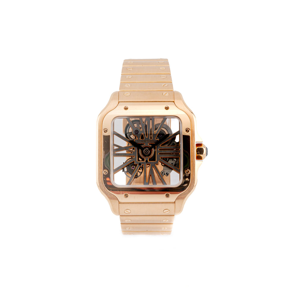Santos de Cartier Skeleton "Rose Gold" - Large (2018)