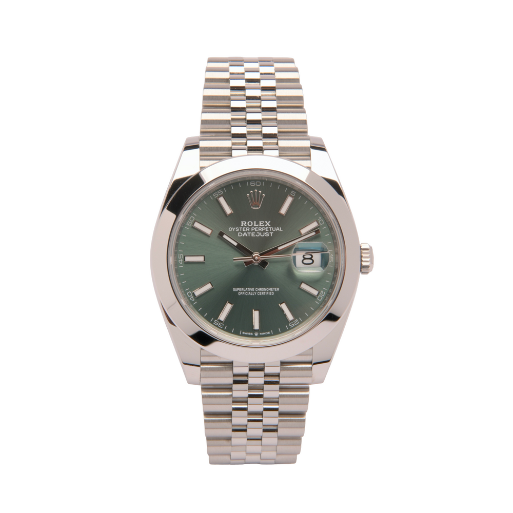 Datejust 41 - Oystersteel, Mint Green (2023) – Rolex | Swiss Emporium Melbourne