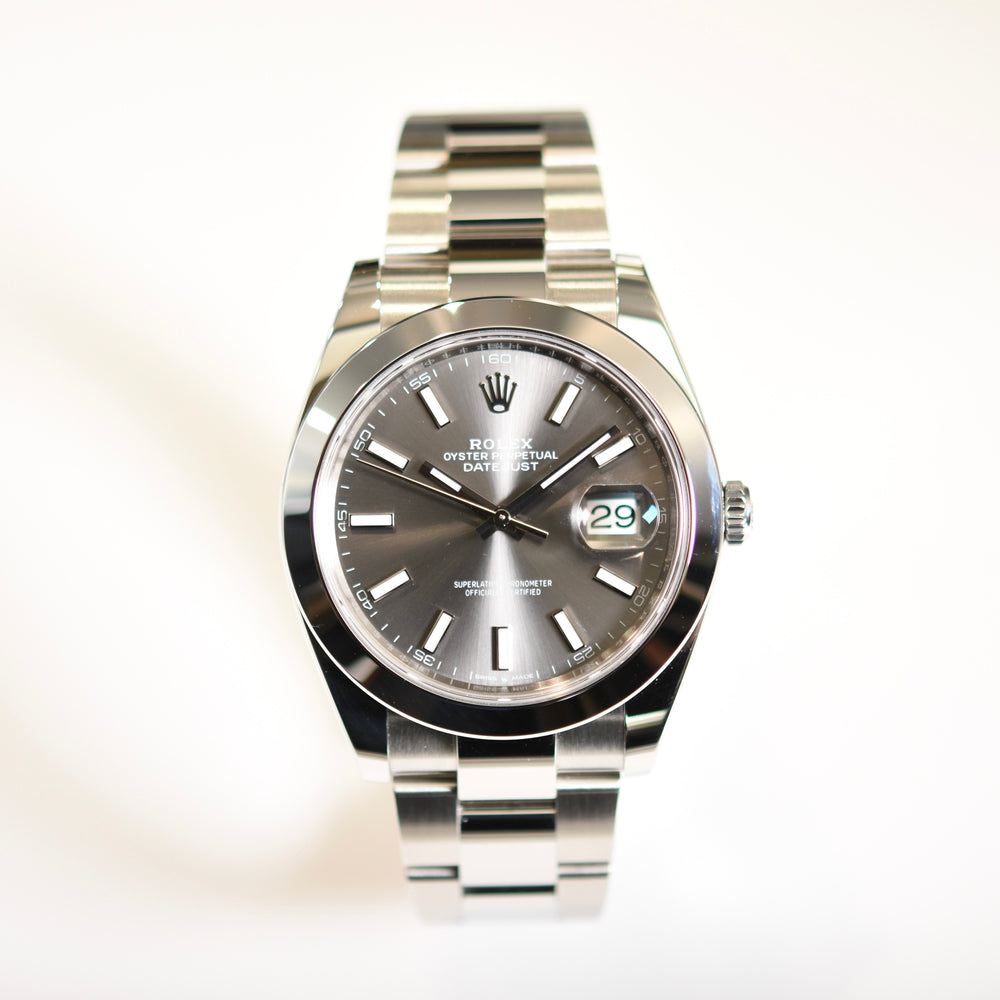 Datejust 41- Oystersteel, Slate (2019)
