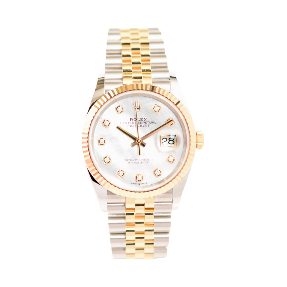 Datejust 36 - Oystersteel & Yellow Gold, Mother of Pearl Dial (2023)