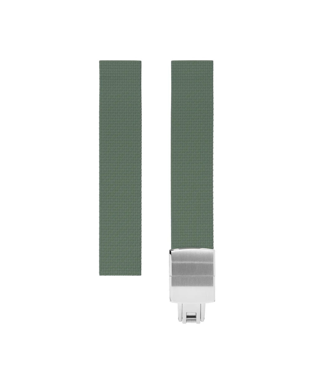 Olive Green Sailcloth CTS Rubber Strap for F.P. Journe Élégante 48mm