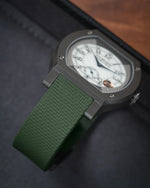 Olive Green Sailcloth CTS Rubber Strap for F.P. Journe Élégante 48mm