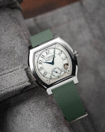Olive Green Sailcloth CTS Rubber Strap for F.P. Journe Élégante 48mm