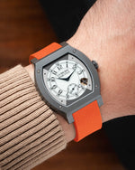 Orange Sailcloth CTS Rubber Strap for F.P. Journe Élégante 48mm