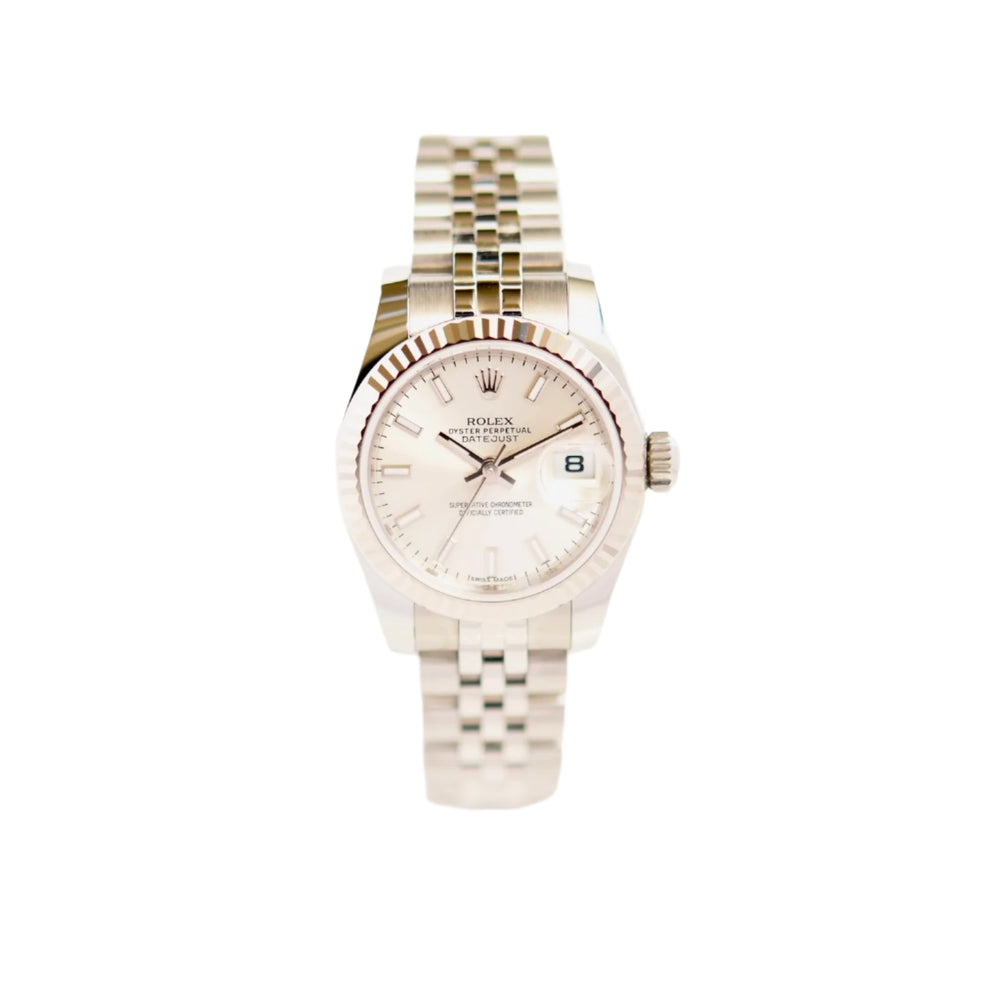 Datejust 26 Oystersteel & White Gold, "Silver" (2019)