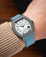 Baby Blue Sailcloth CTS Rubber Strap for F.P. Journe Élégante 40mm