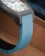 Baby Blue Sailcloth CTS Rubber Strap for F.P. Journe Élégante 40mm