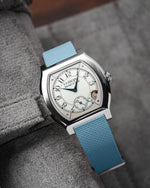 Baby Blue Sailcloth CTS Rubber Strap for F.P. Journe Élégante 40mm