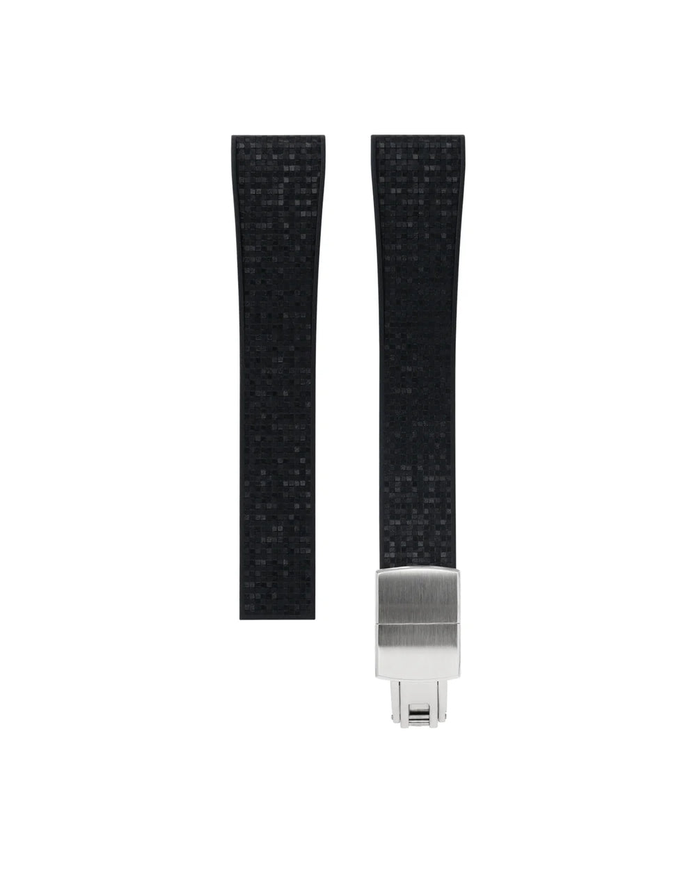 Black Mosaic Rubber CTS Strap - Swiss Emporium