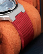 Red Sailcloth CTS Rubber Strap for Artelier Wen Perception