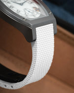 White Sailcloth CTS Rubber Strap for F.P. Journe Élégante 40mm