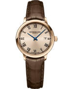 Toccata Ladies Brown Leather Quartz Watch, 29 mm