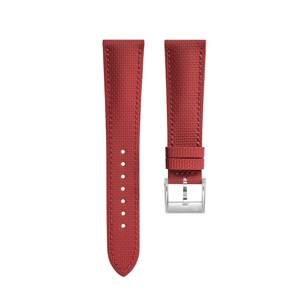 Red Sailcloth Signature Strap