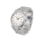 Rolex Oyster Perpetual Date 34mm case and smooth bezel, side view